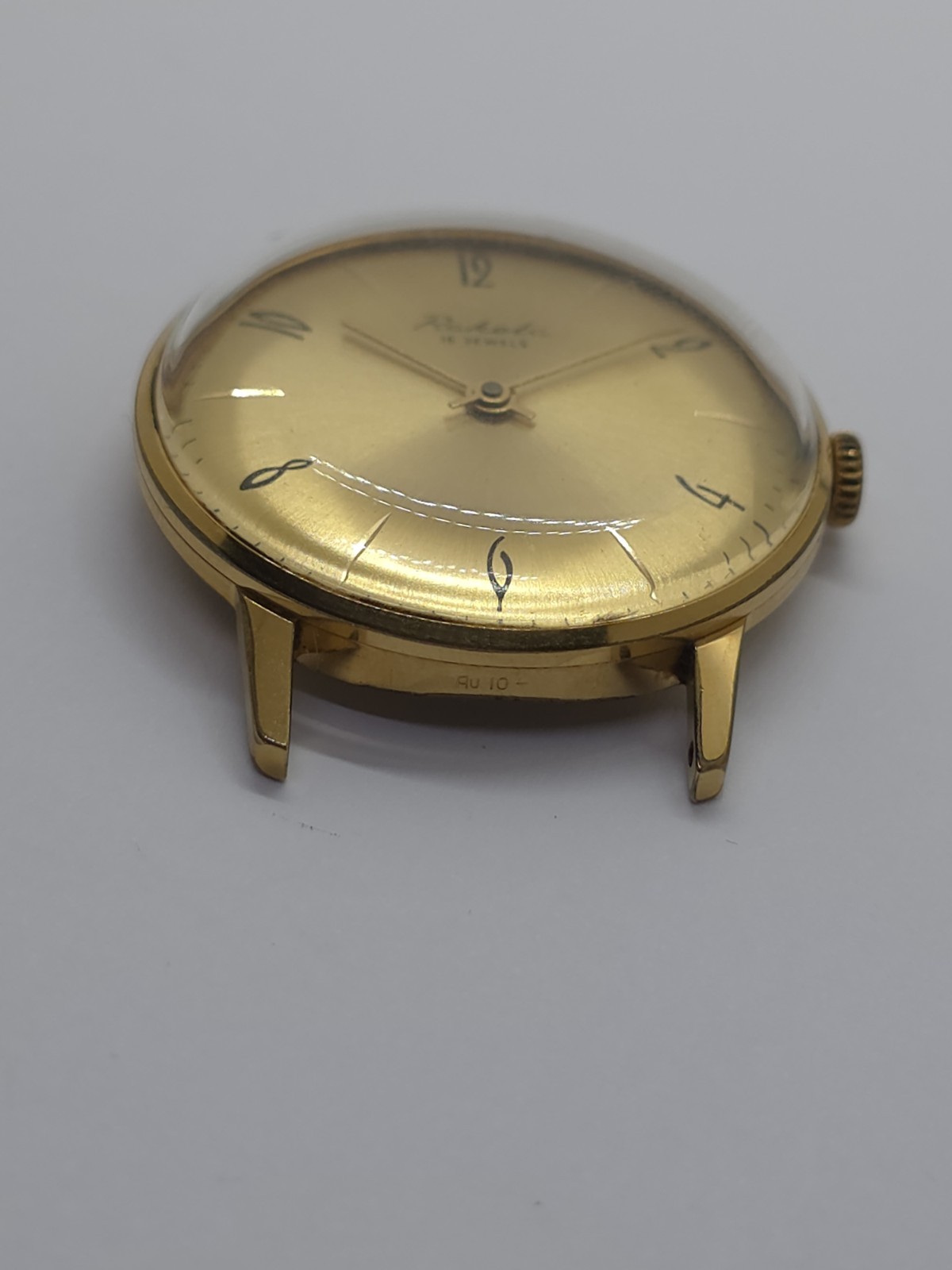 Vintage Raketa USSR Cal. 2601 Working Very Well Gold Plated AU10- Watch Good Loo