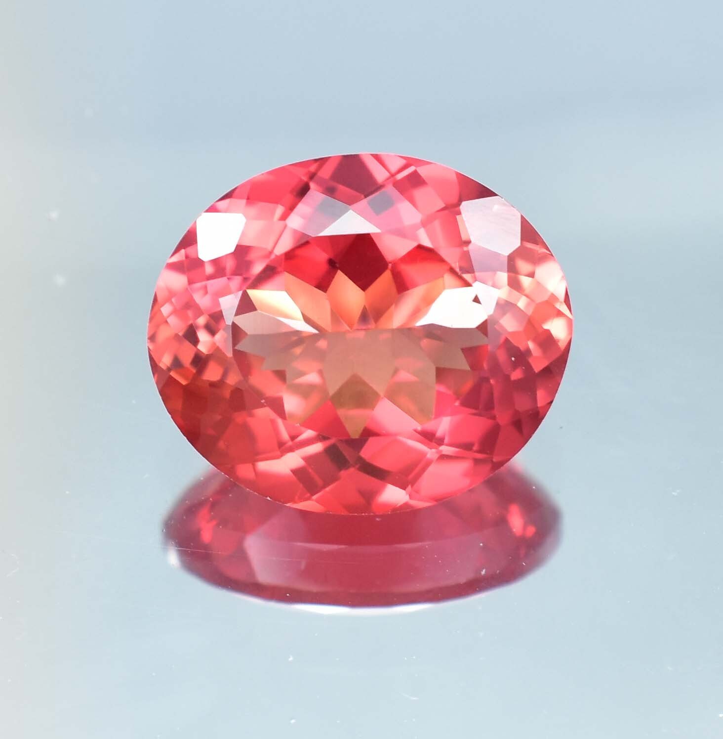 19 x 16 MM Natural Ceylon Padparadscha Sapphire Gemstone 23.10 Ct, GIT Certified