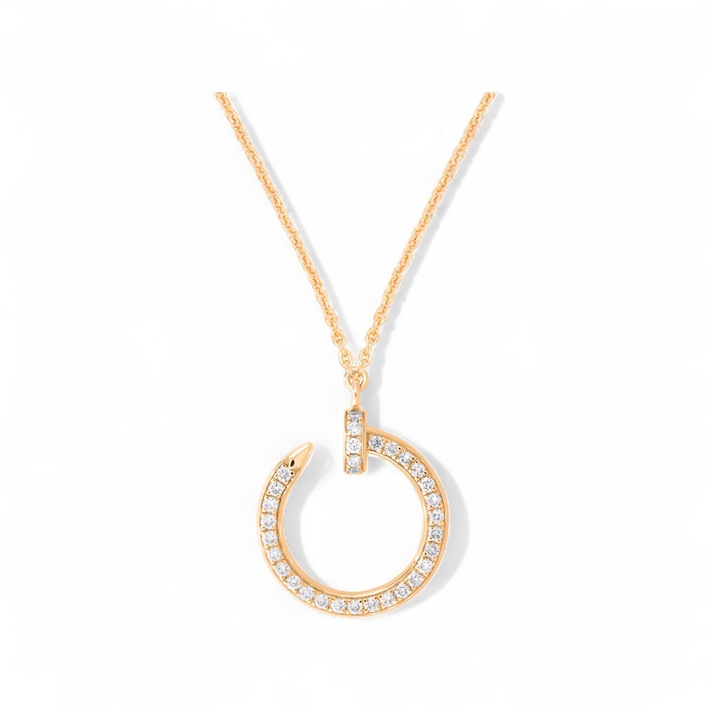 0.36 Ct F-G VS Round Lab Grown Diamond Pendant 14k White Gold Certified