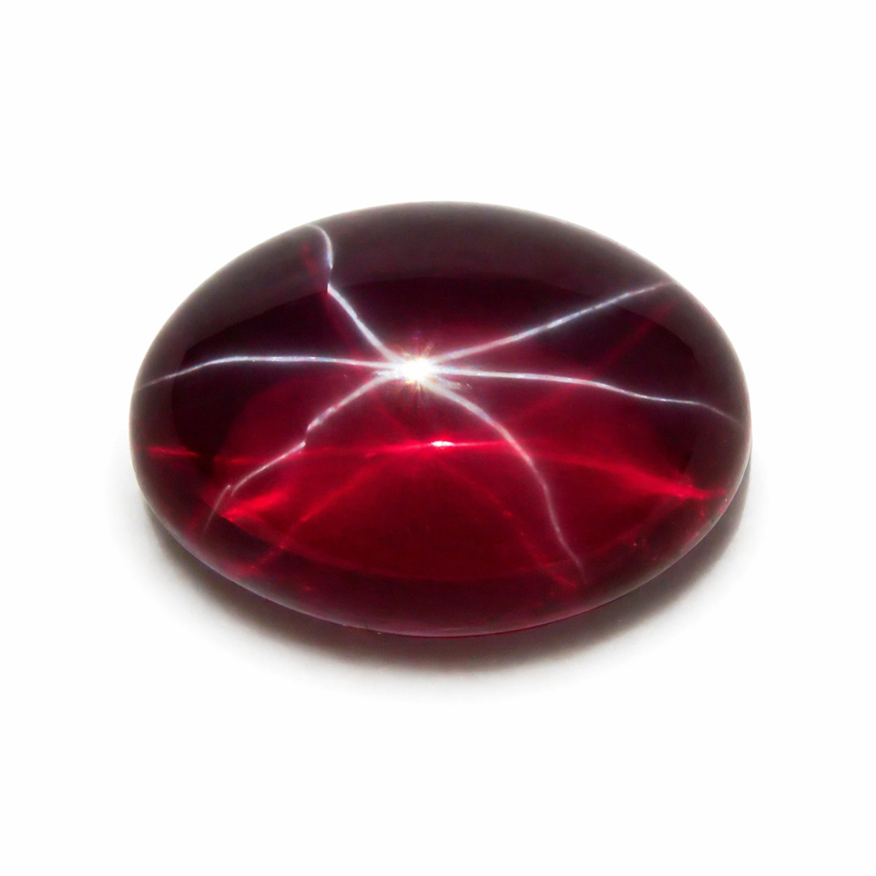 Natural RED Star Ruby Oval Shape 13 Ct Stunning CERTIFIED Gemstone Loose