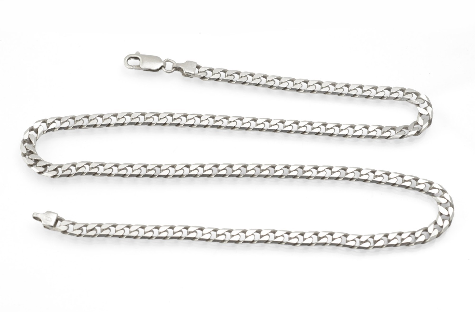 Vintage Sterling Silver Curb Chain Necklace 20 Inch 50cm – IBB 925