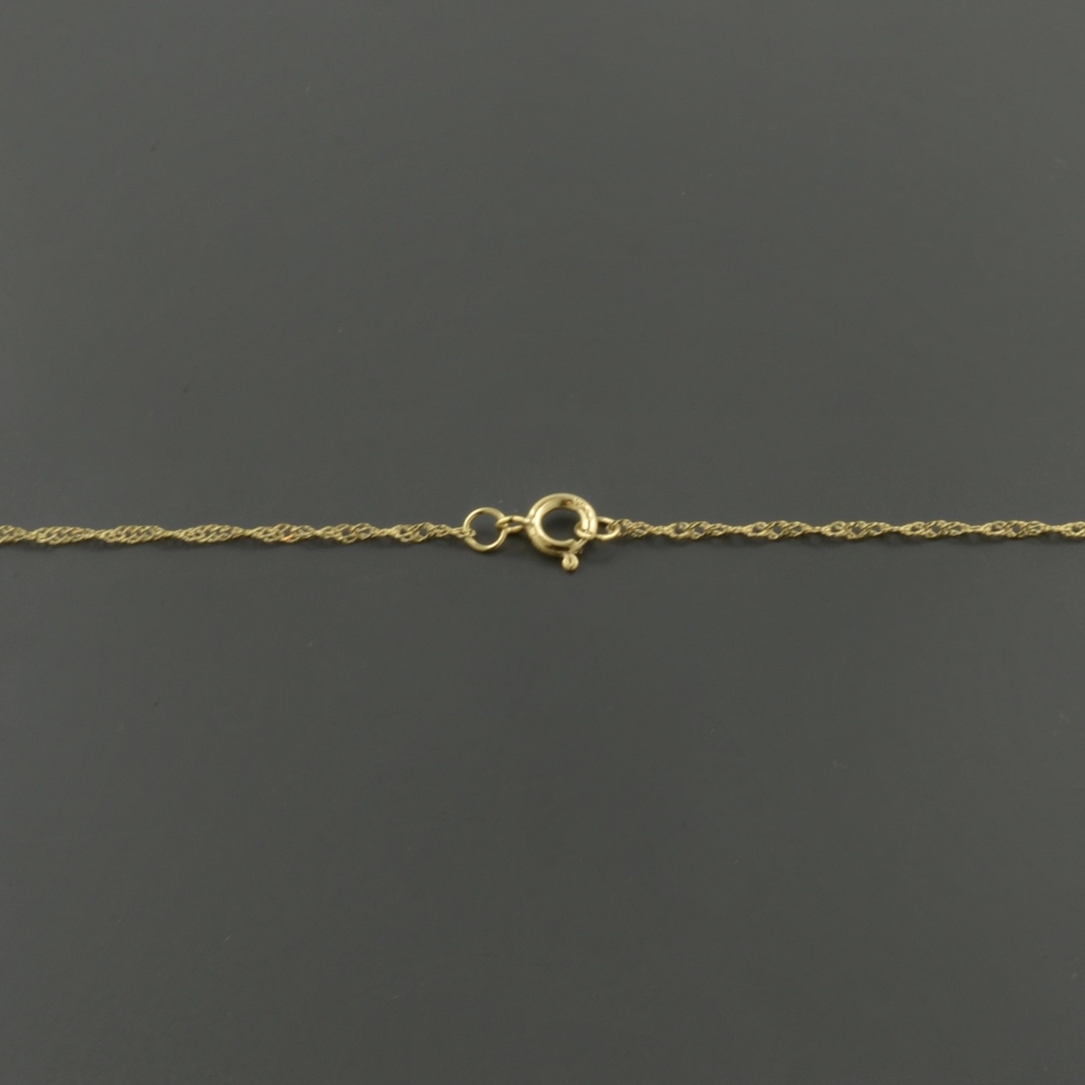 10K YELLOW GOLD .7mm SINGAPORE 18 OR 20 INCH PENDANT CHAIN NECKLACE