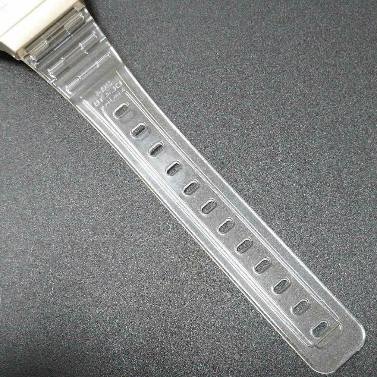 CASIO F-91WS-7 Clear Skeleton Digital Watch Transparent New Unused