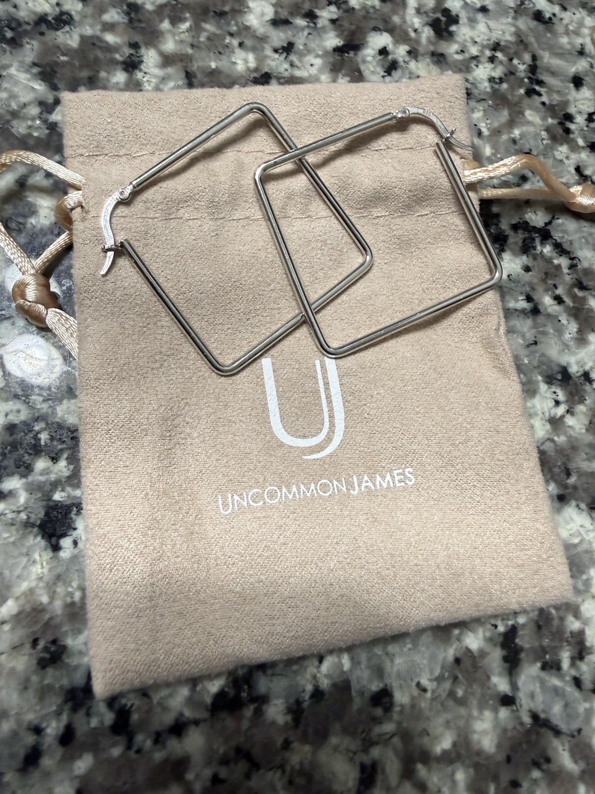 Uncommon James Silver Girl Boss Large Hoop Earrings