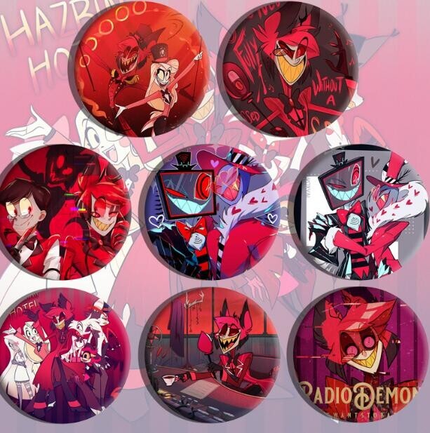 16 pcs/Lot Anime Lovely Badge Button Pin 5.8 cm Party Gifts