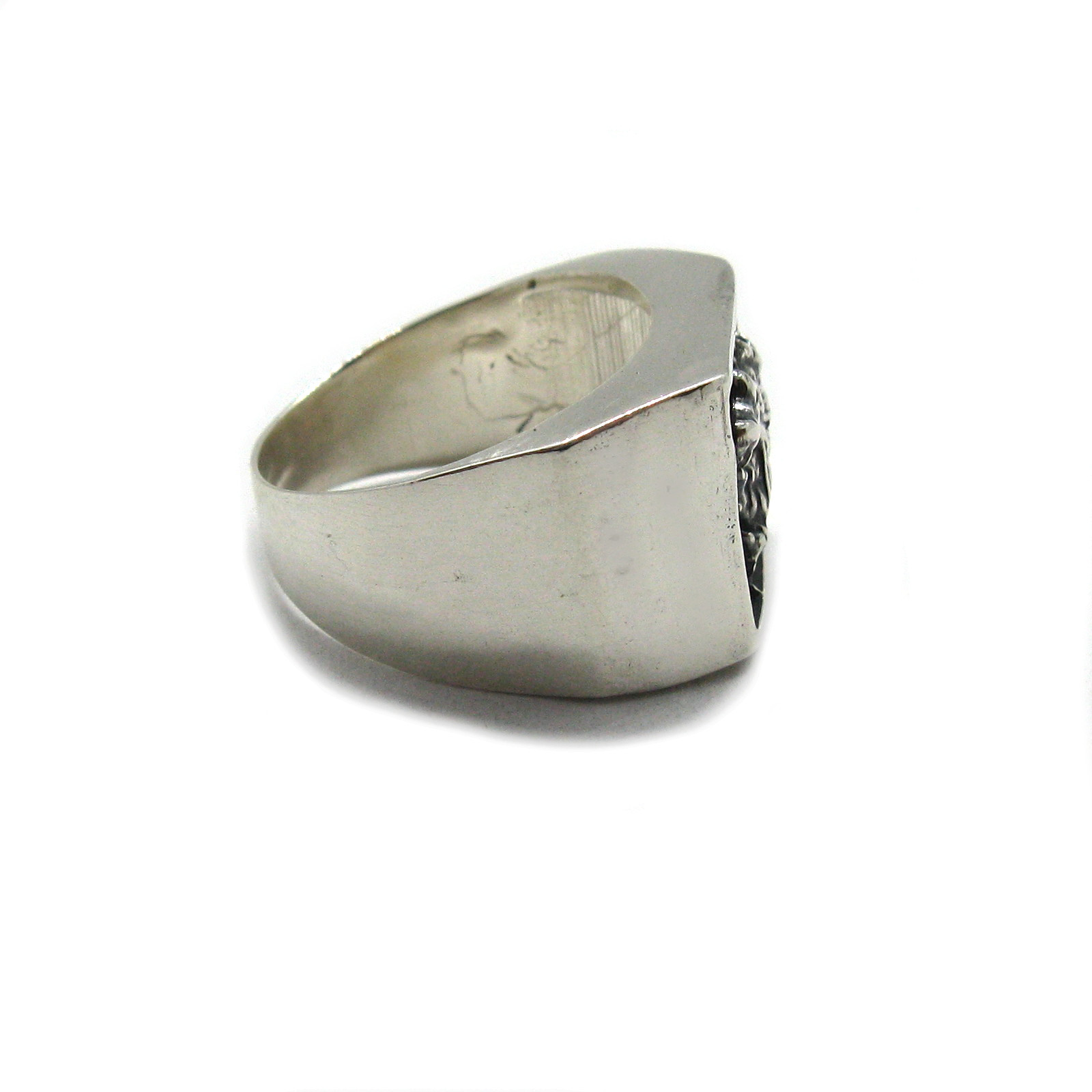 Handmade Sterling Silver Men’s Ring Hallmarked Solid 925 Wolf Nickel Free