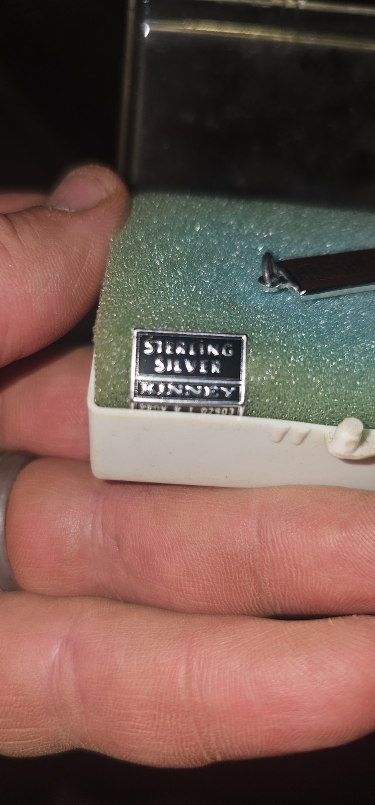 Vintage Sterling Silver Kinney Hershey’s Bar Charm 3/4”