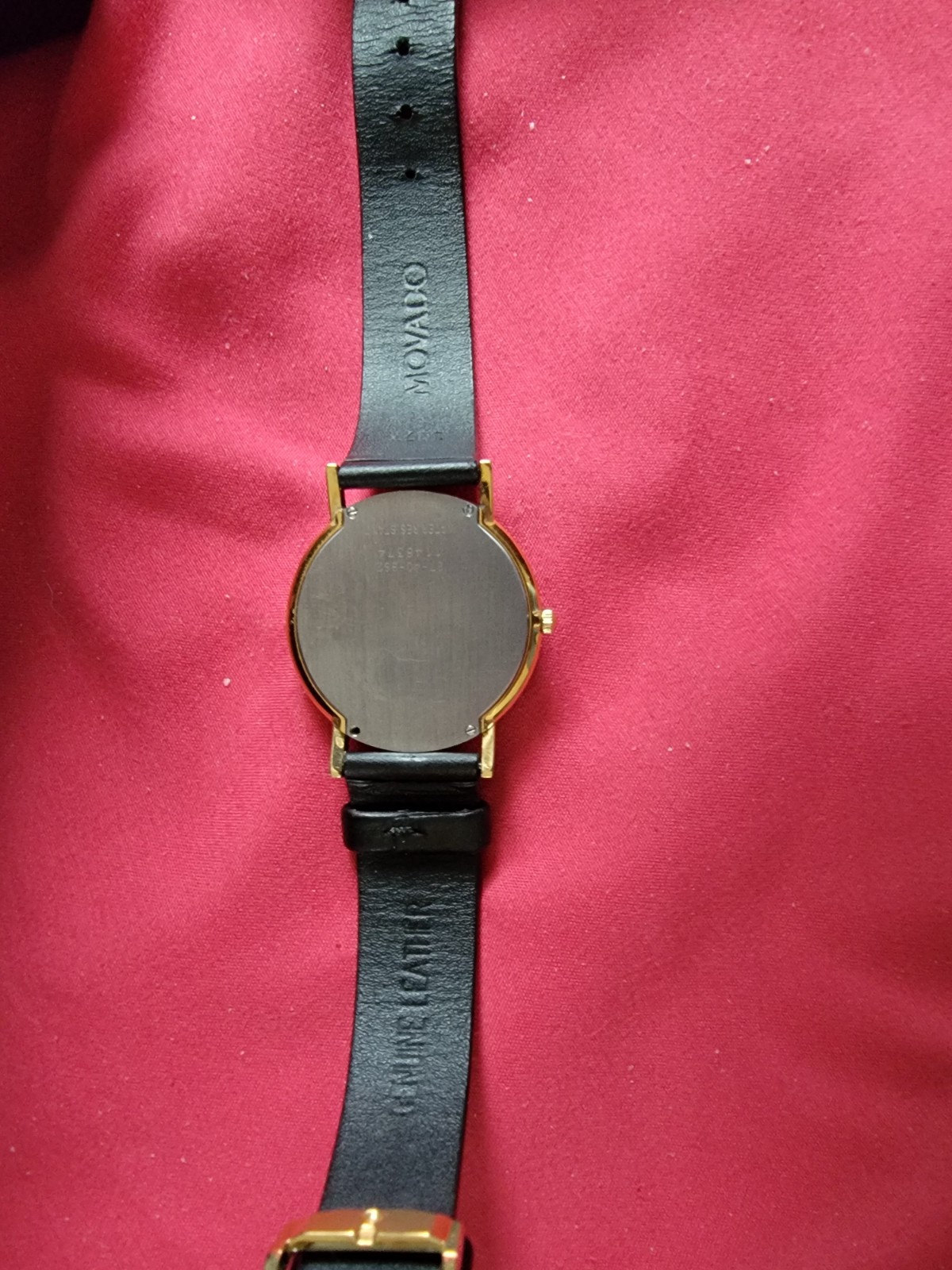 RARE Vintage Mens Movado SAPPHIRE 31mm THIN BLUE MOTHER of PEARL 87-40-882