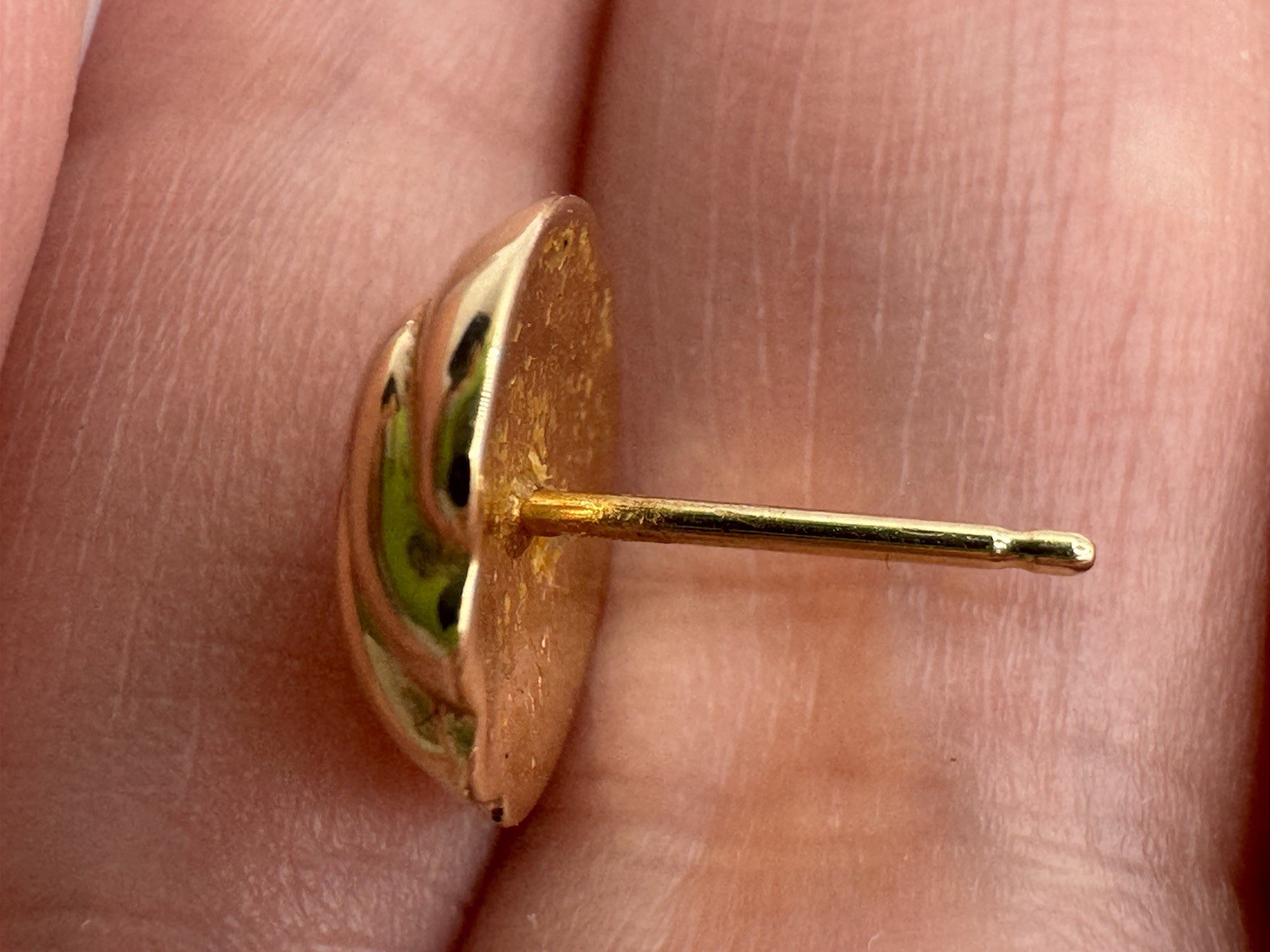 Vintage 90’s 14k Gold Knot Designed Stud small Earrings 0.82gr