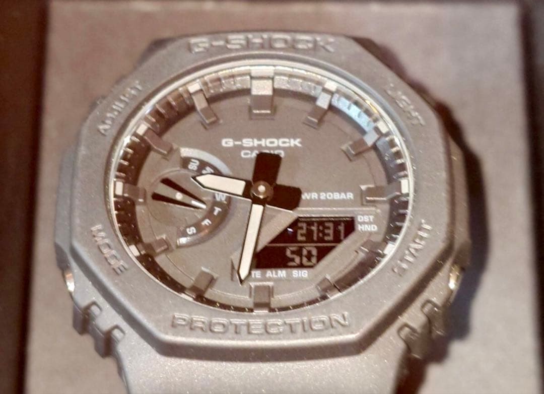 CASIO G-SHOCK GA-2100-1A1JF Watch Box Papers Excellent