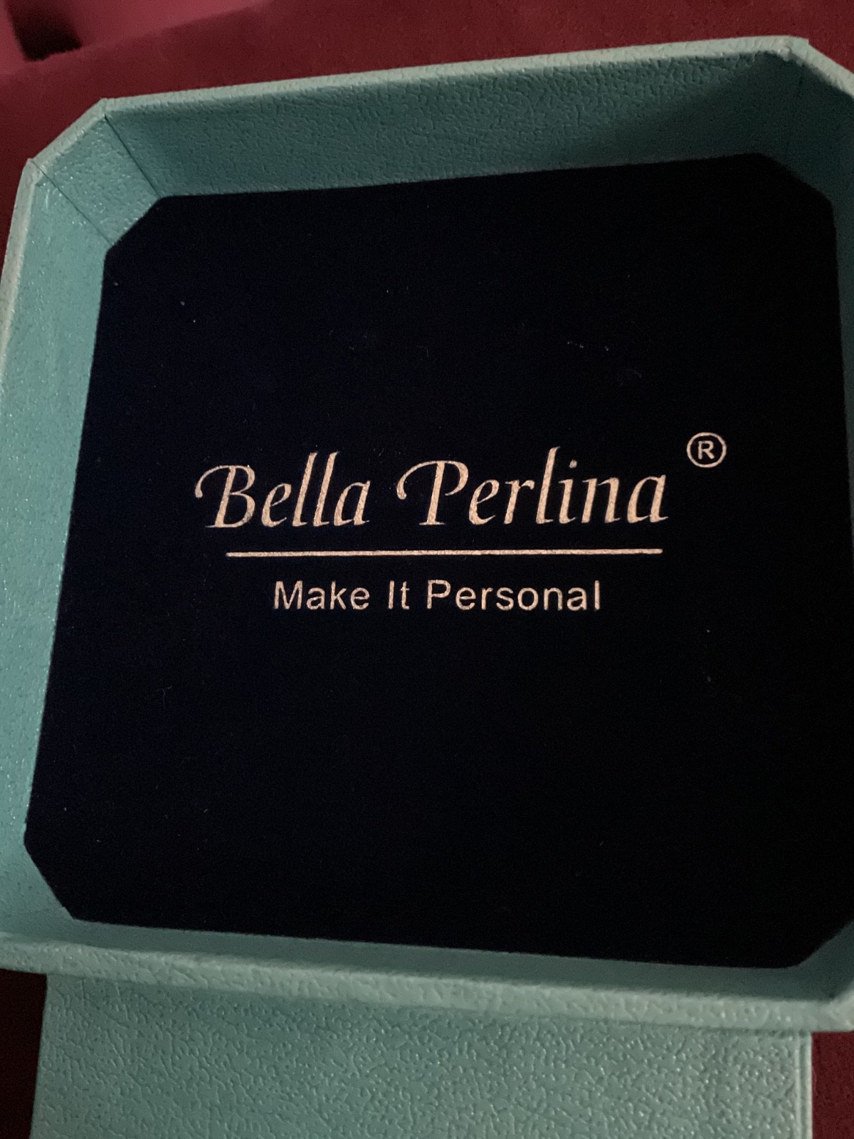 Bella Perlina Silver-Tone Charm Bracelet Blue Murano-Style Glass Crystal NIB