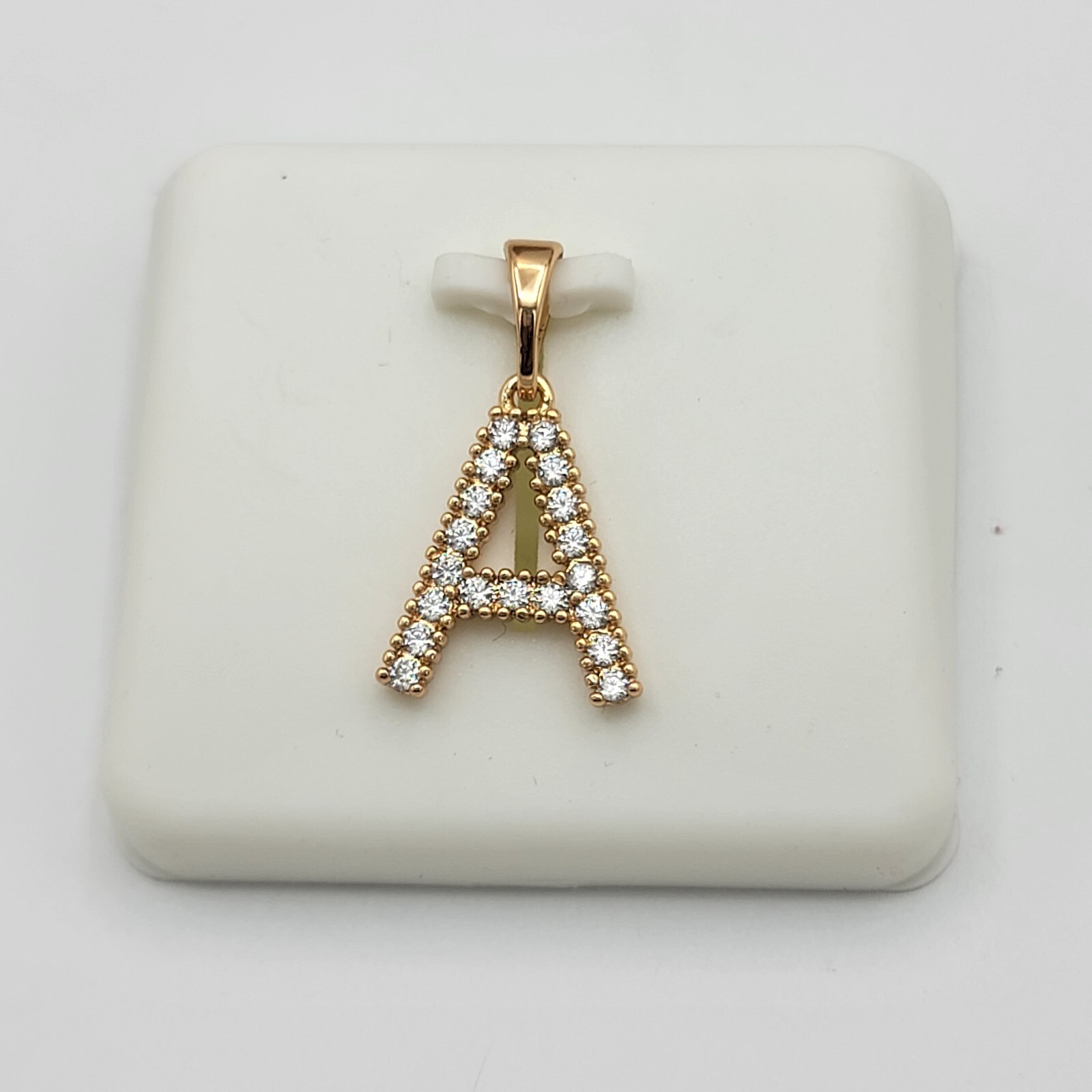 18K Gold Plated Women’s Jewelry Initial Letter A Pendant Necklace Mariner Chain