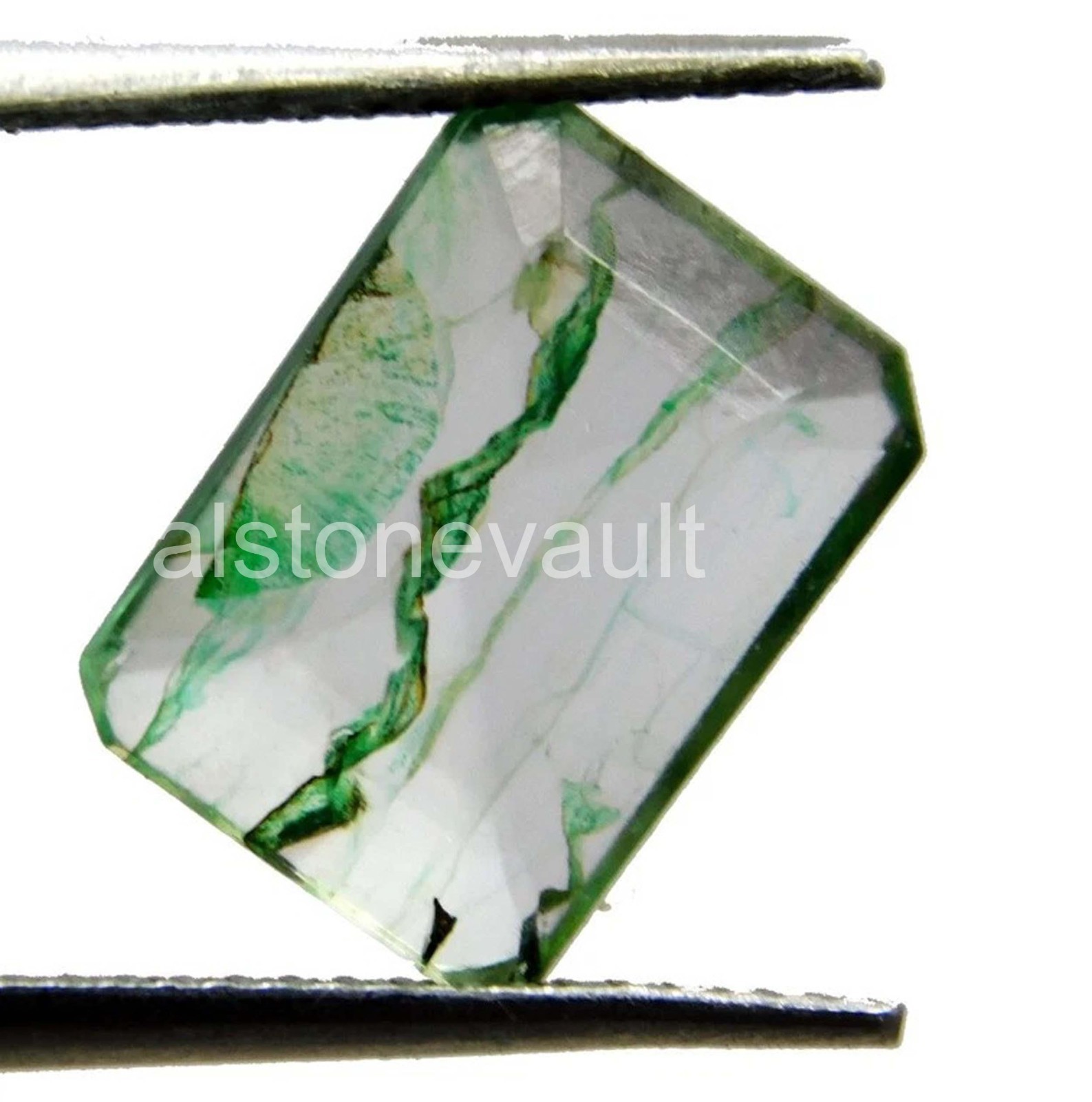 Natural 5.00 Carat Colombian Green Emerald Cut Certified Loose Gemstone ” 5DOJ