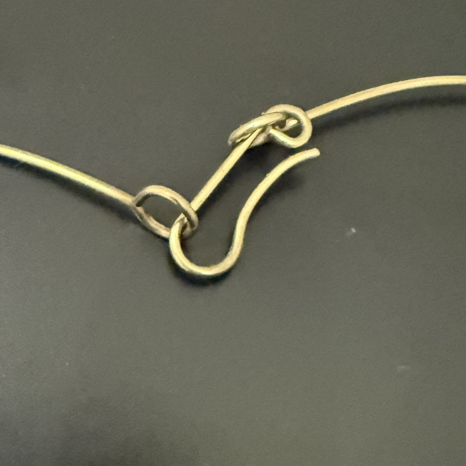 Unique Vintage Retro Modernist Handcrafted Artistic Mixed Metal Necklace 93g.