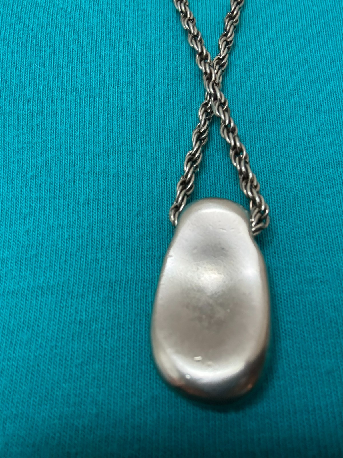 30-Inch Vintage .925 Silver Rope Chain with Pendant