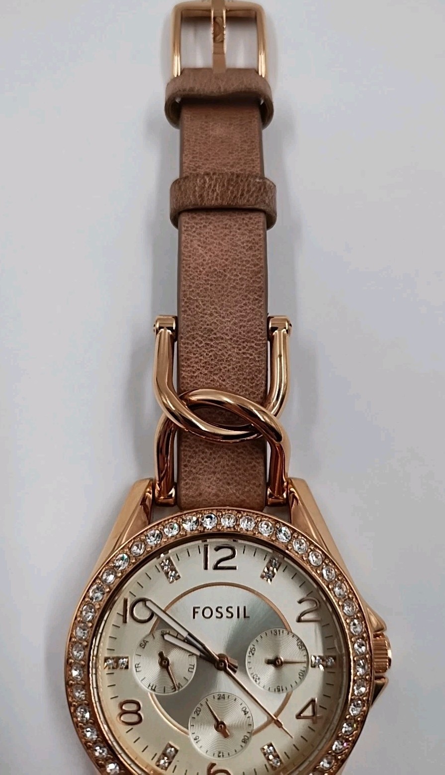 Fossil Riley Watch Women’s 38mm Silver Dial Rose Gold Tone – (Z3-B17)