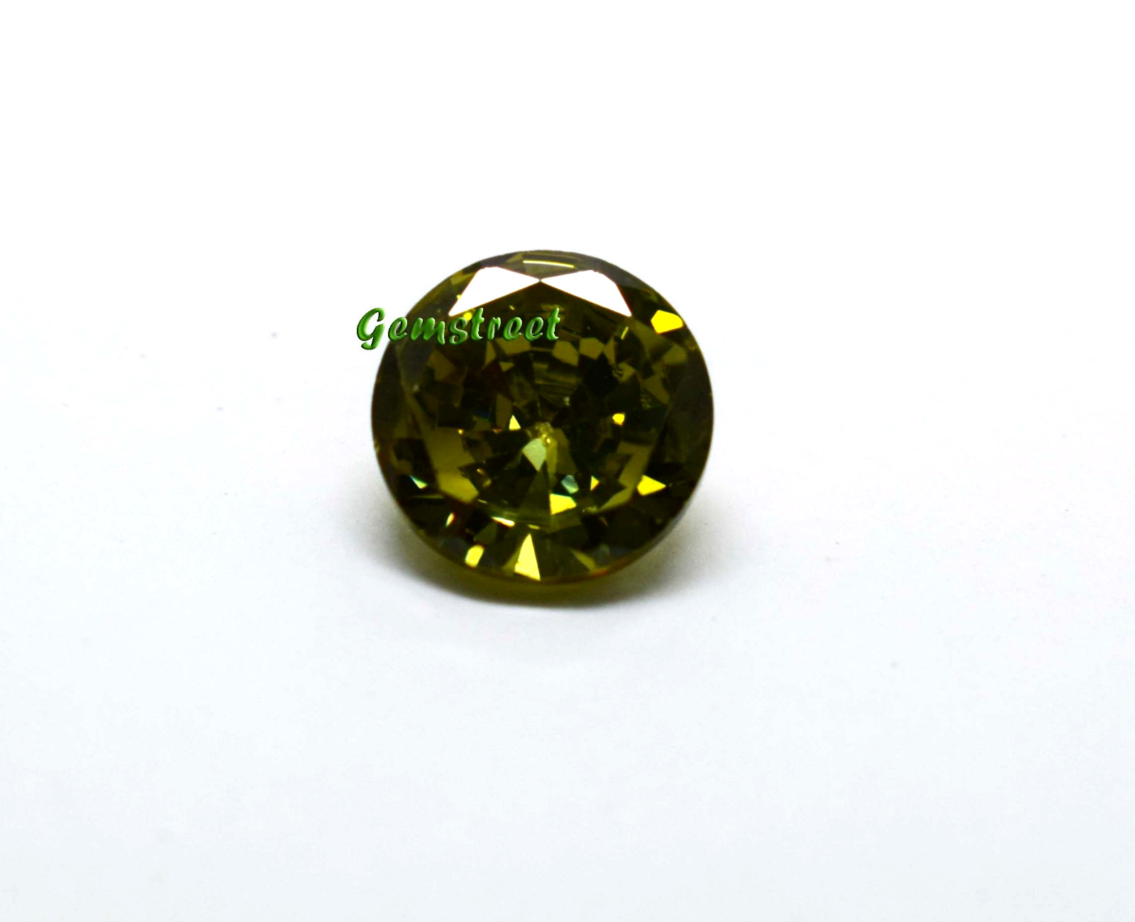 Natural Green Peridot 4.60 Carat Round Cut Certified Loose Gem From Myanmar