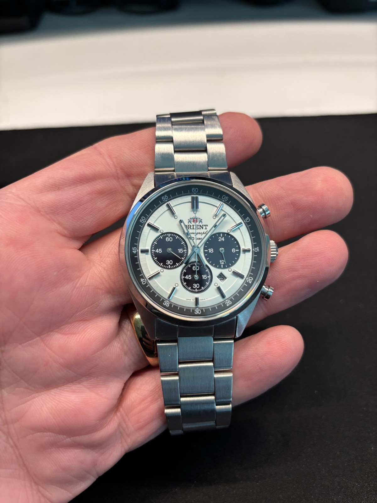 ORIENT Neo 70s Solar Panda Men’s Watch – White -WV0041TX