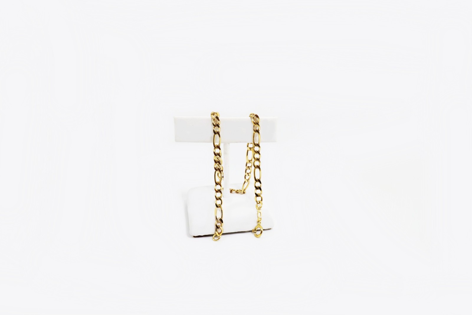 Solid Figaro chain Anklet bracelet Genuine 14K Gold Filled