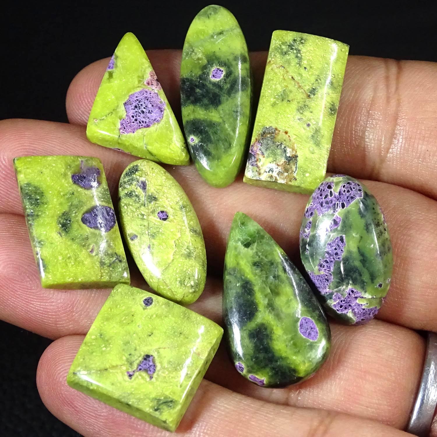 101.60Cts Natural Atlantisite Mix Lot Loose Untreated Cabochon Gemstone
