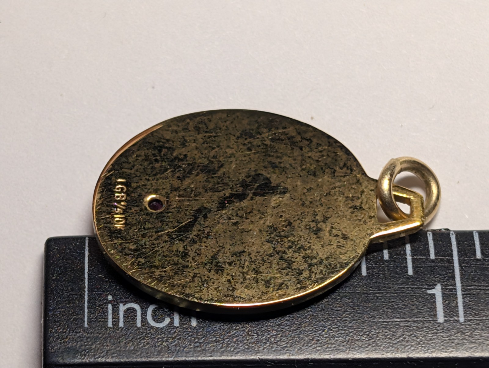 VINTAGE BELL SYSTEMS GOLD FILLED CHARM SIGNED LGB 1/5 10K WEIGHS 3.5 GRAMS