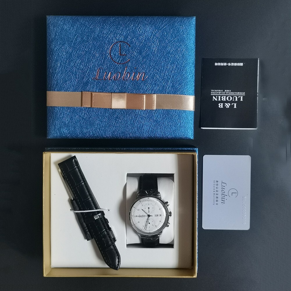 Luobin Automatic Men’s Luxury Mechanical Watch 3 Bar Hour Date Month Multi Dials