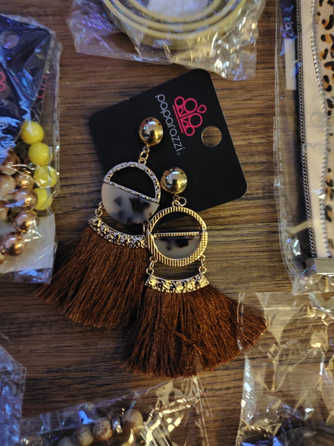 Paparazzi Jewelry Lot 13pc Mixed Leopard Wood Grain Boho New Accessories NWT