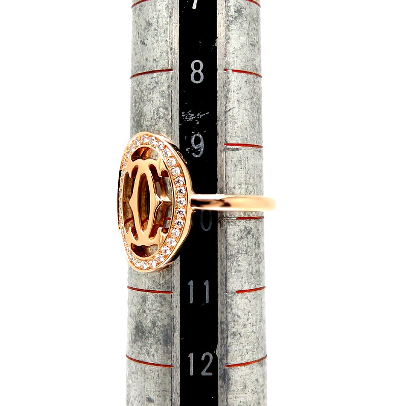 Cartier Double C Ring Pink Gold US 5.5 B4093250 Women’s