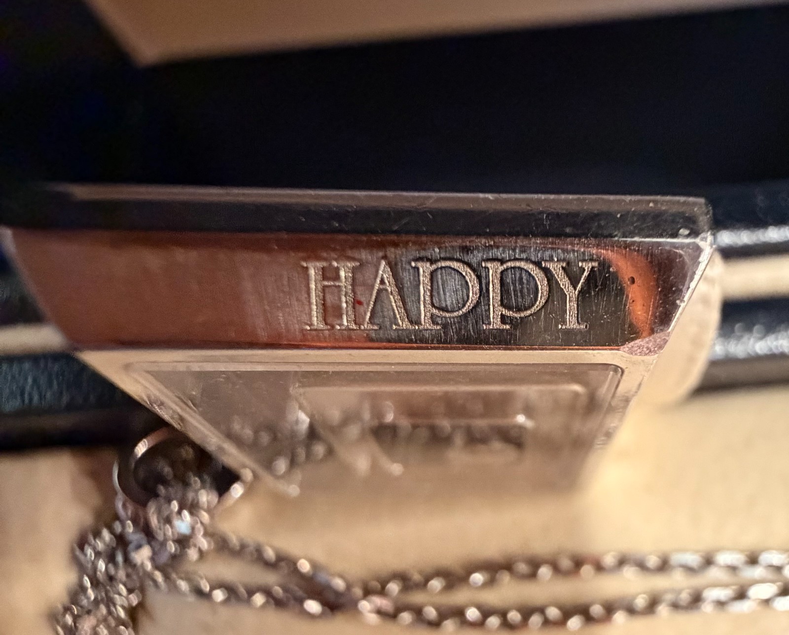 Chopard Happy Spirit Diamond 18k White Gold Triple Square Maze Pendant