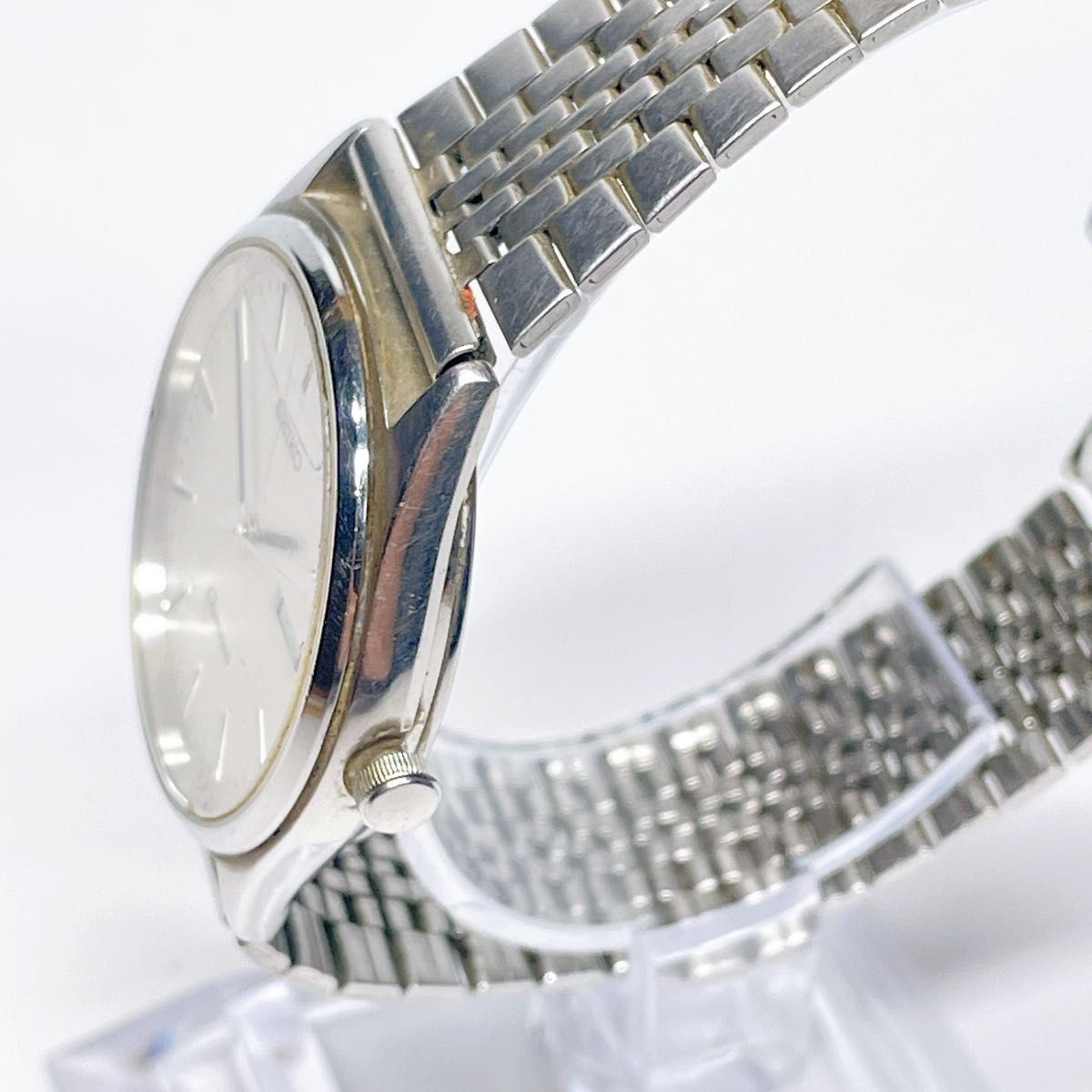 54 SEIKO Watch Wristwatch Chronos 5H23 7D40 White Dial
