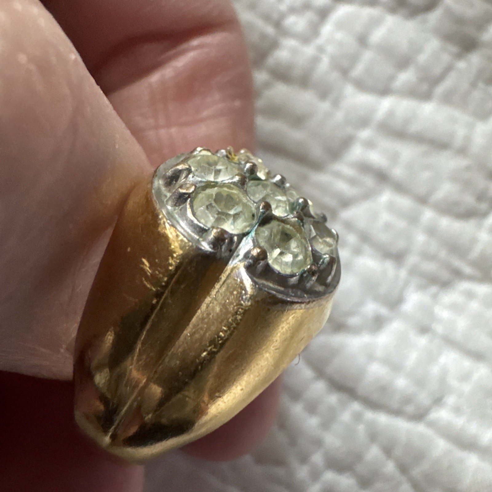 Vintage Mens 18K Gold HG Men’s Cocktail Heavy Gold Ring For Mr. Handsome