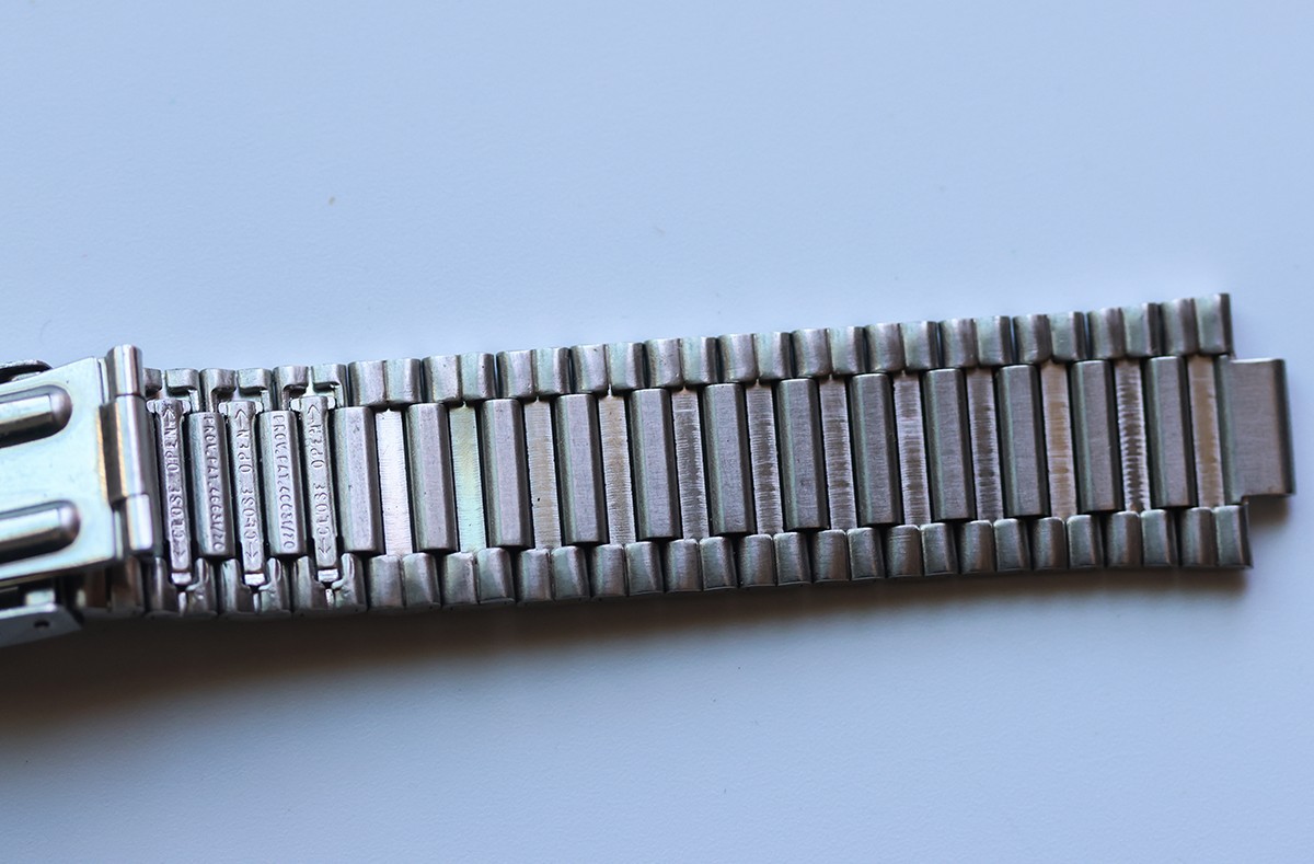 Bulova Vintage Watch Bracelet Band Silver Stainless Steel 17.4mm
