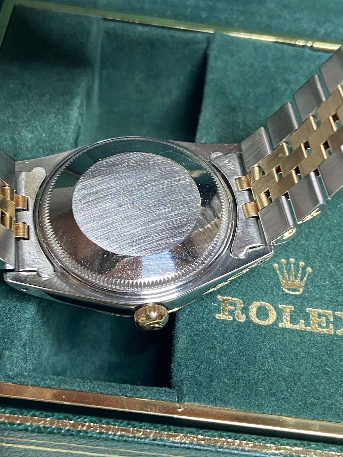 ROLEX ♛ Oyster Perpetual Date 15053* SS & 18K Full Set With Extra Dial ~Preloved