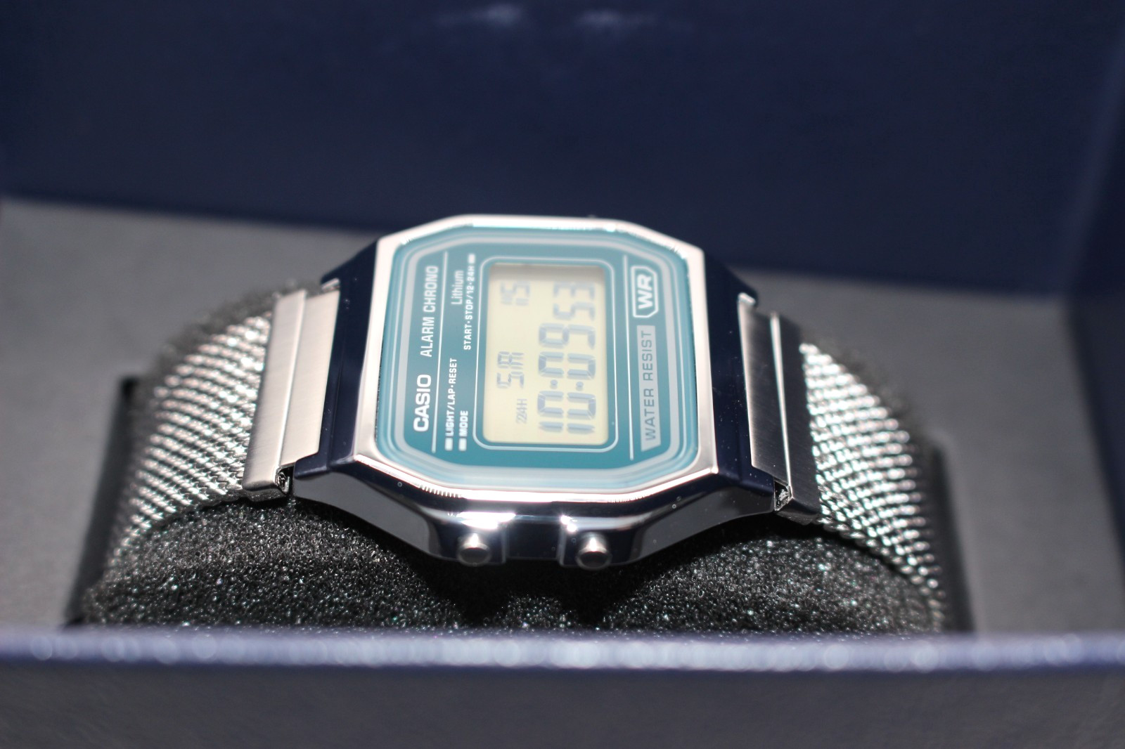 CASIO CLASSIC Series A158WEM-3JF Digital Unisex Green Dial Stainless Steel Resin