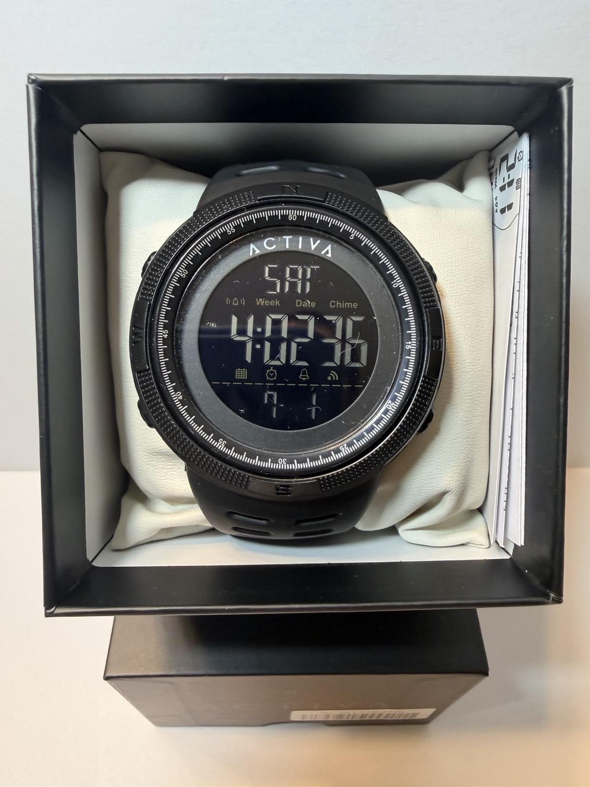 Activa x Invicta ACW1915-008 Men’s Digital Sport Watch 50mm Black New