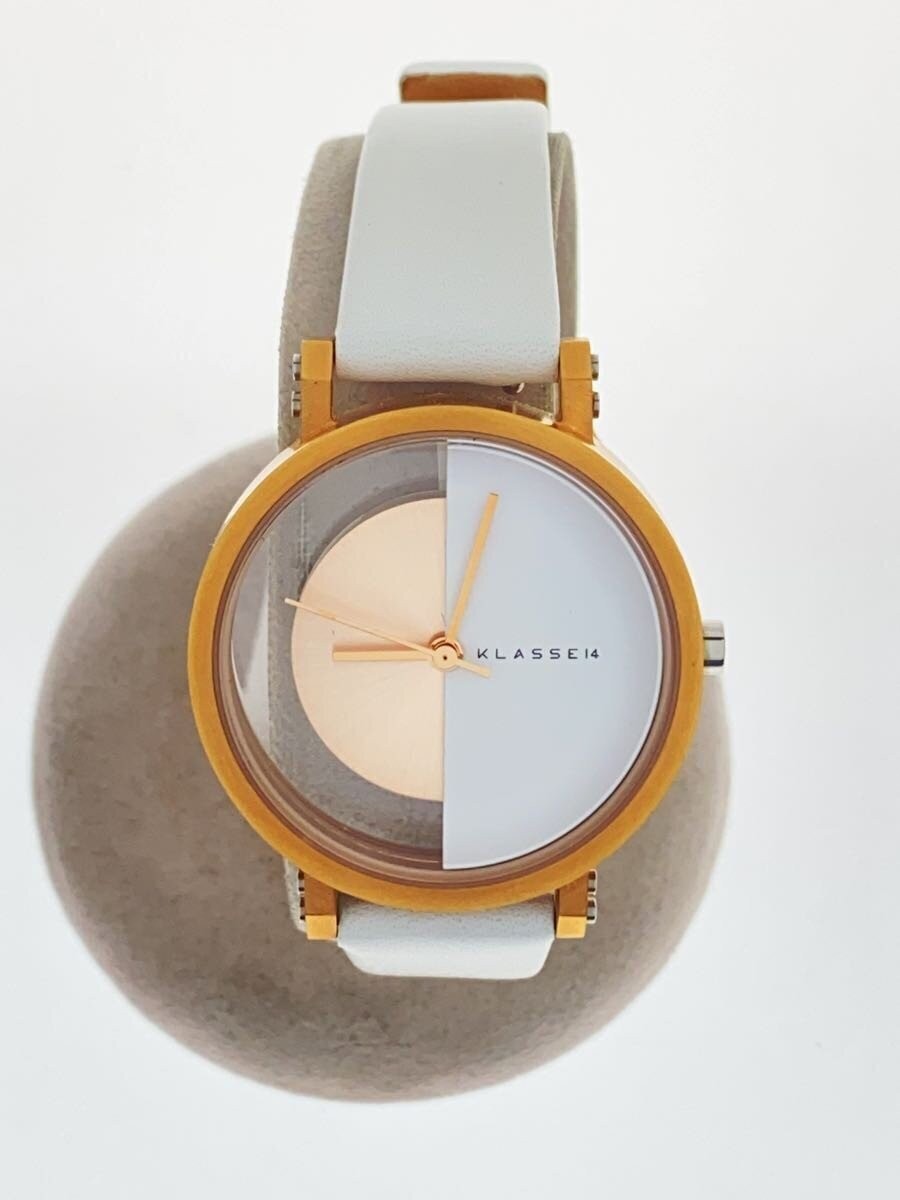 KLASSE14 IM18RG007W Quartz White Dial Watch Excellent JAPAN