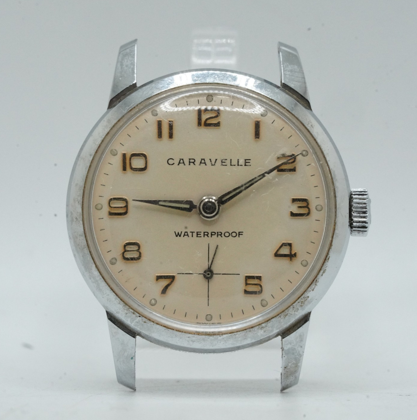 Vintage 1960s Caravelle by Bulova M3 Waterproof Manual Winding Watch Head