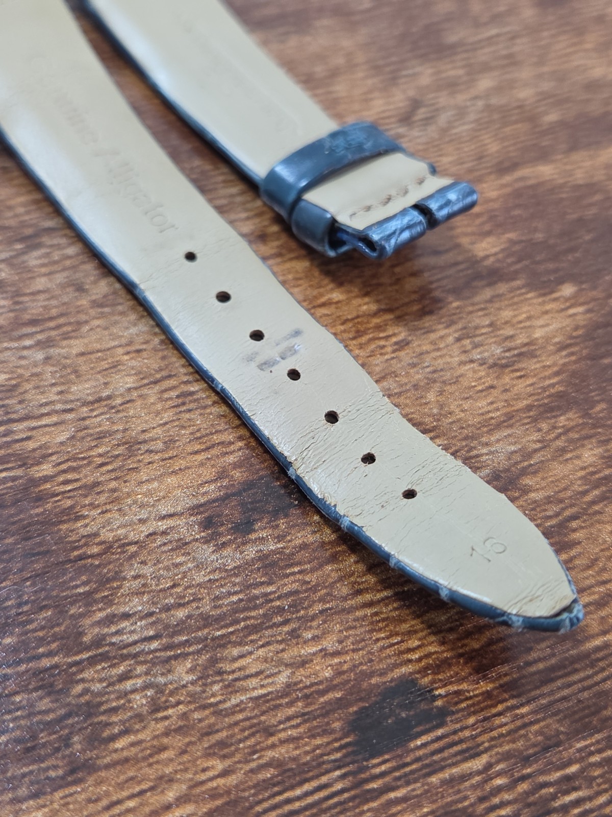 Jaeger-LeCoultre OEM 16/14mm Blue Alligator Leather Watch Strap Made In FRANCE