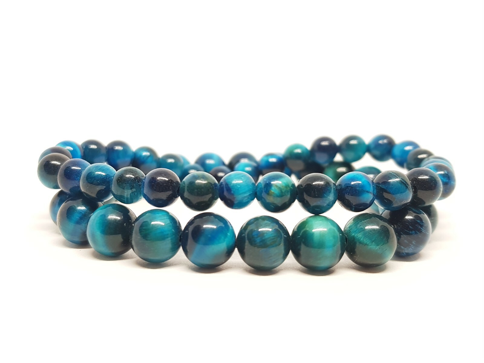 Blue Tigers Eye Bracelet Hawks Eye Bracelet 8mm 6mm Tiger’s Eye Healing Gemstone