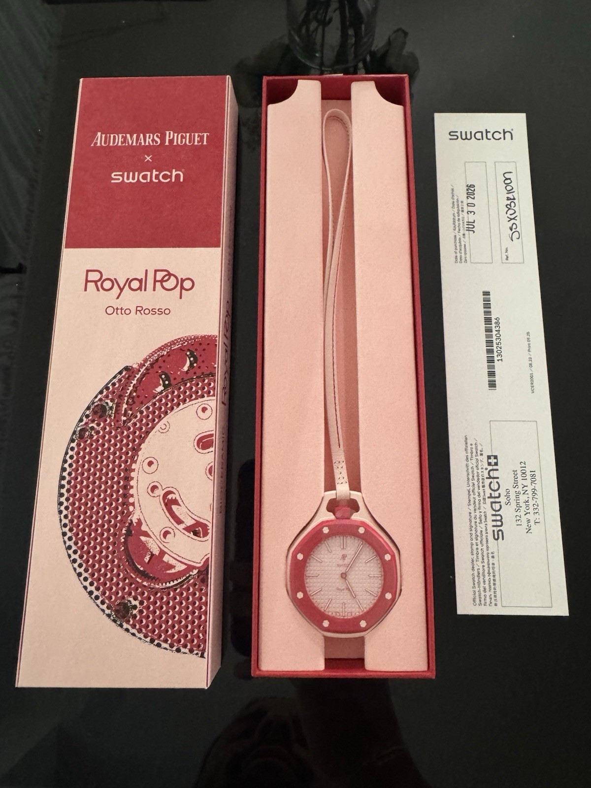 ✅ Swatch x Audemars Piguet Royal Pop Otto Rosso Unworn With Receipt and Papers❗️