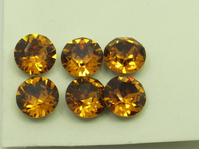 1gr. 32pp TOPAZ FOILED POINTED BACK European Rhnestones