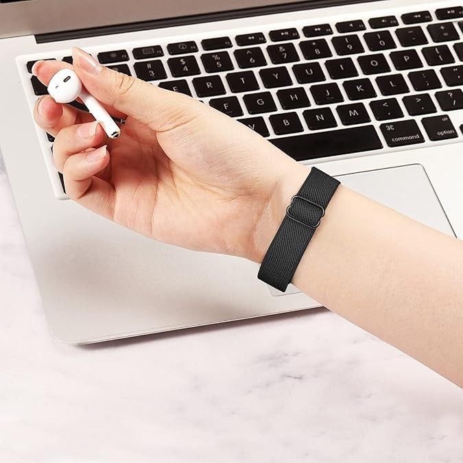 For Fitbit Inspire 2/Inspire HR Elastic Band Stretchy Nylon Loop Strap Wristband