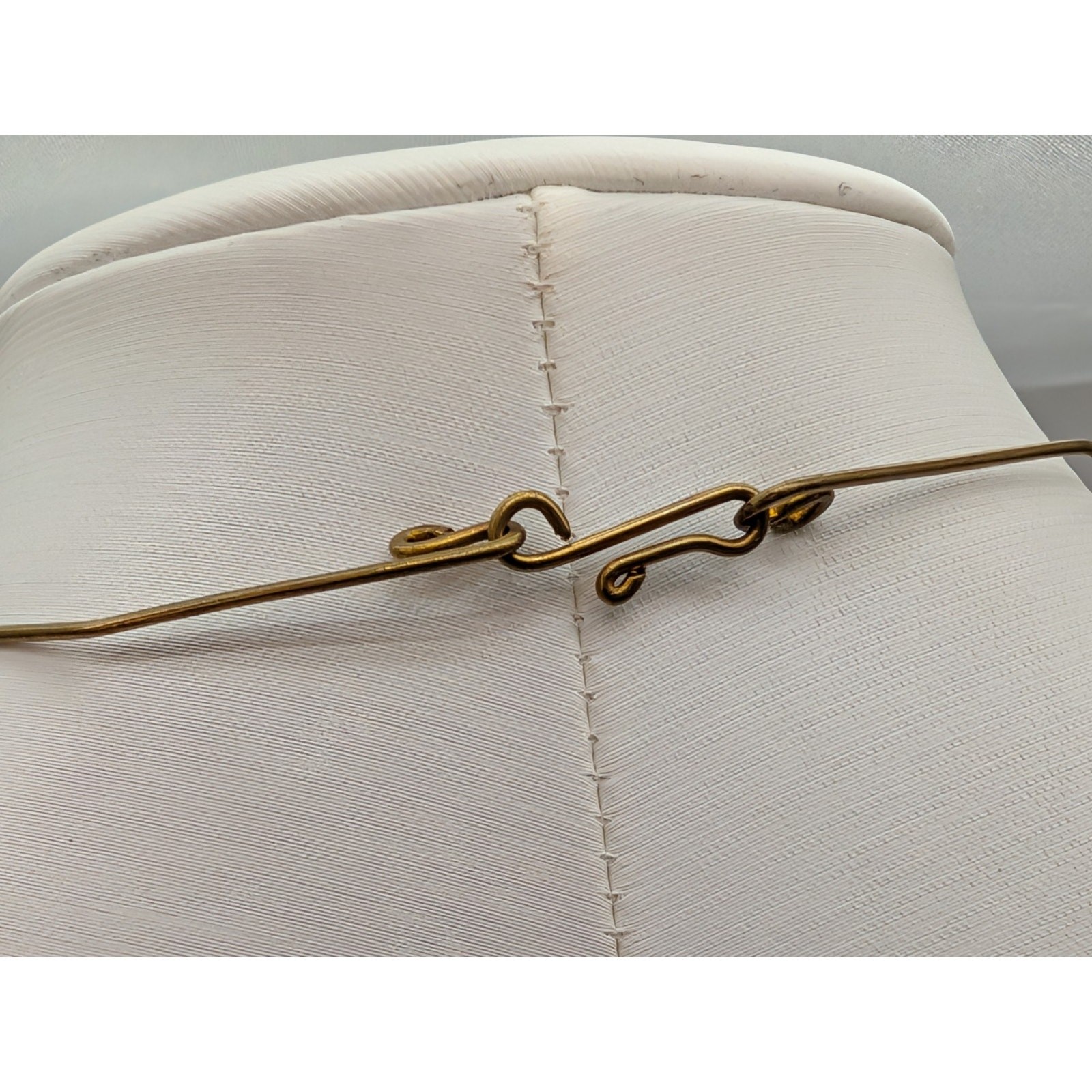 Vtg Handmade Intricate Brass Wire Twisted Filigree Necklace Natural Stone Accent