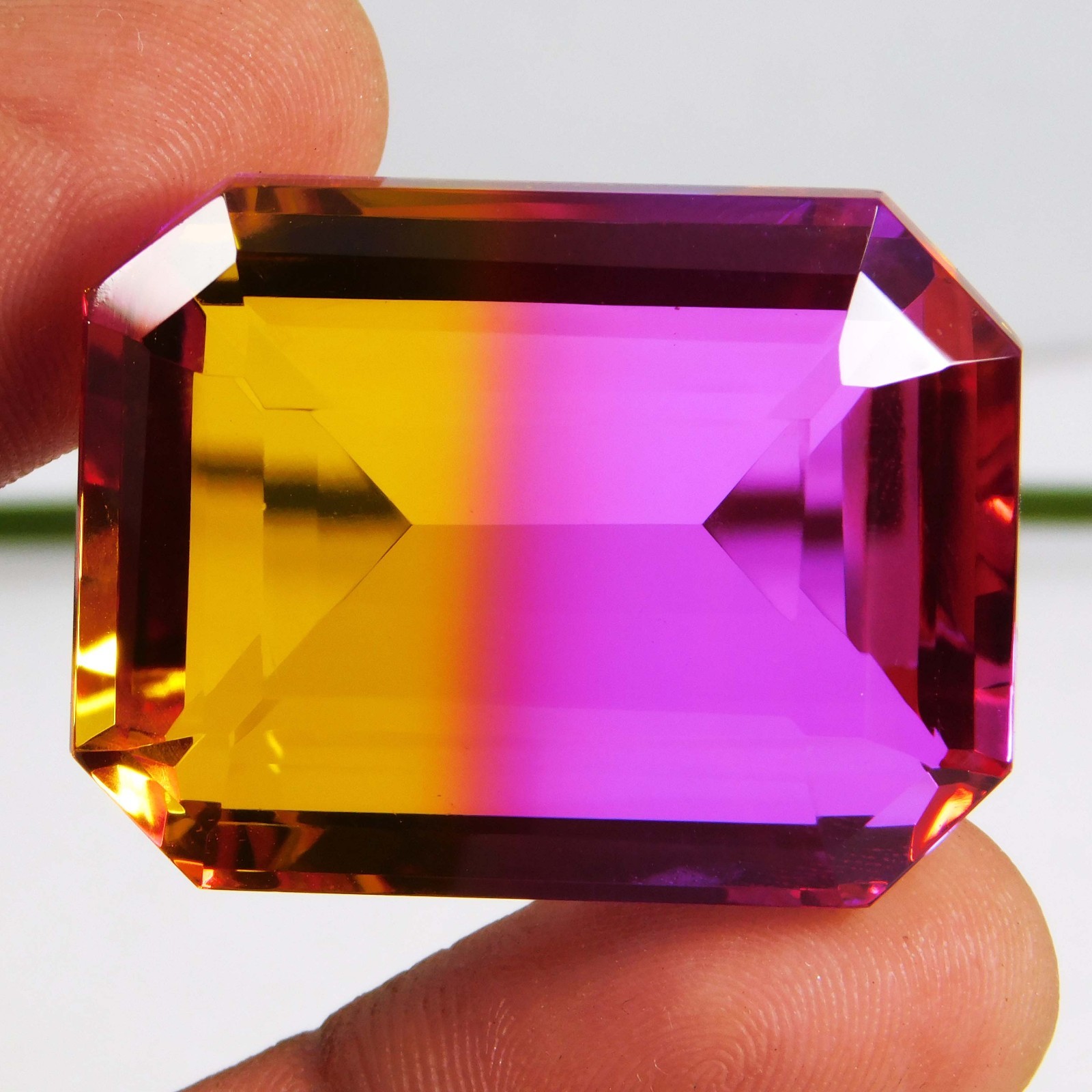Natural 99.20 Ct Brazilian Watermelon Tourmaline Emerald Shape Loose Gemstone