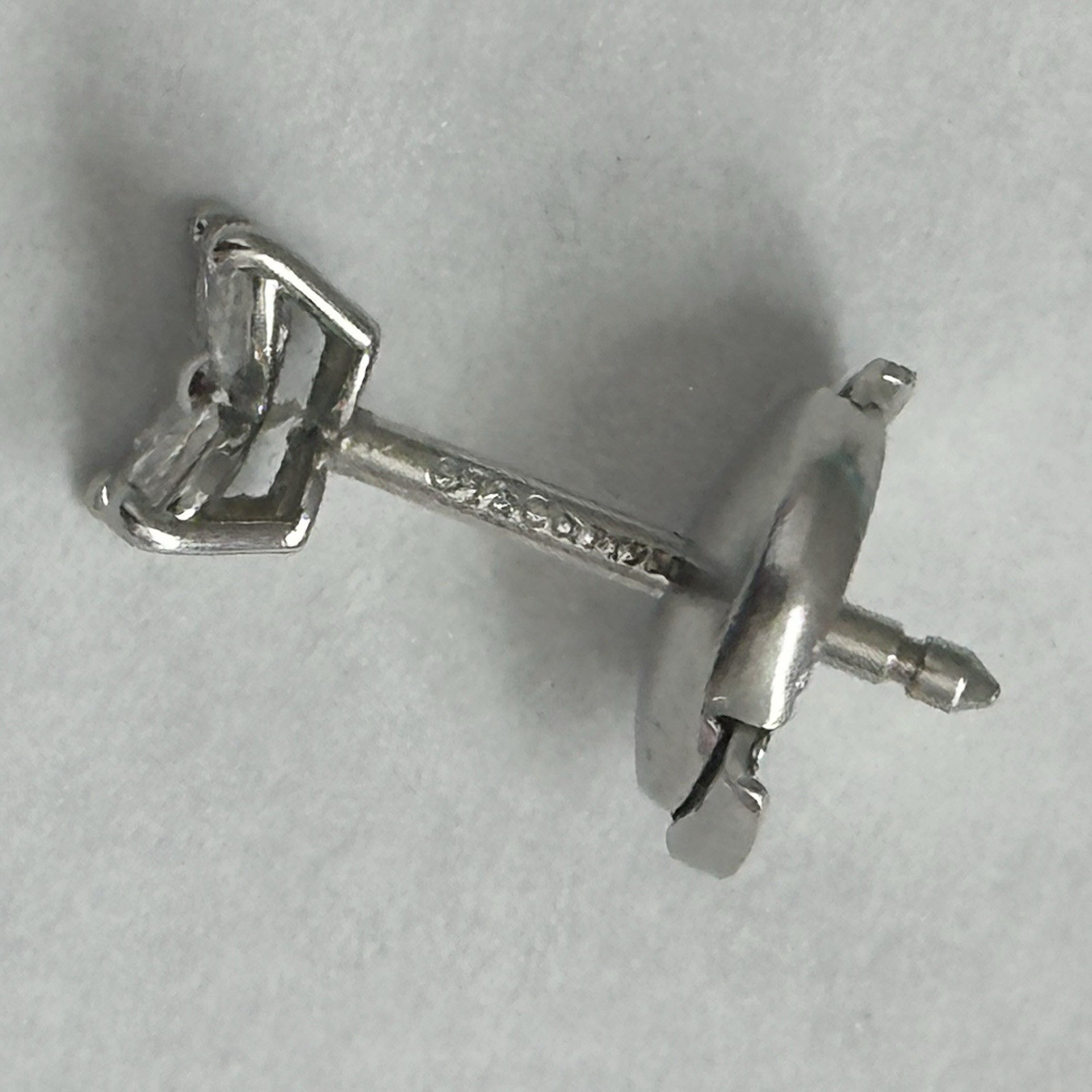 $5,400 Tiffany & Co. Victoria Stud Earrings Platinum 950 Marquise Diamonds Mini