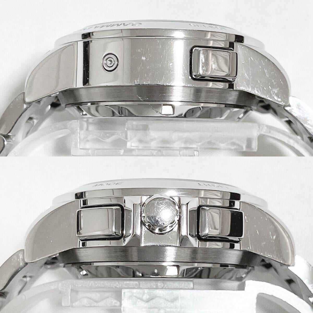 Polimaster PM1208M Men’s Watch Analog ＆ Digital Quartz 45mm Stainless Steel Used