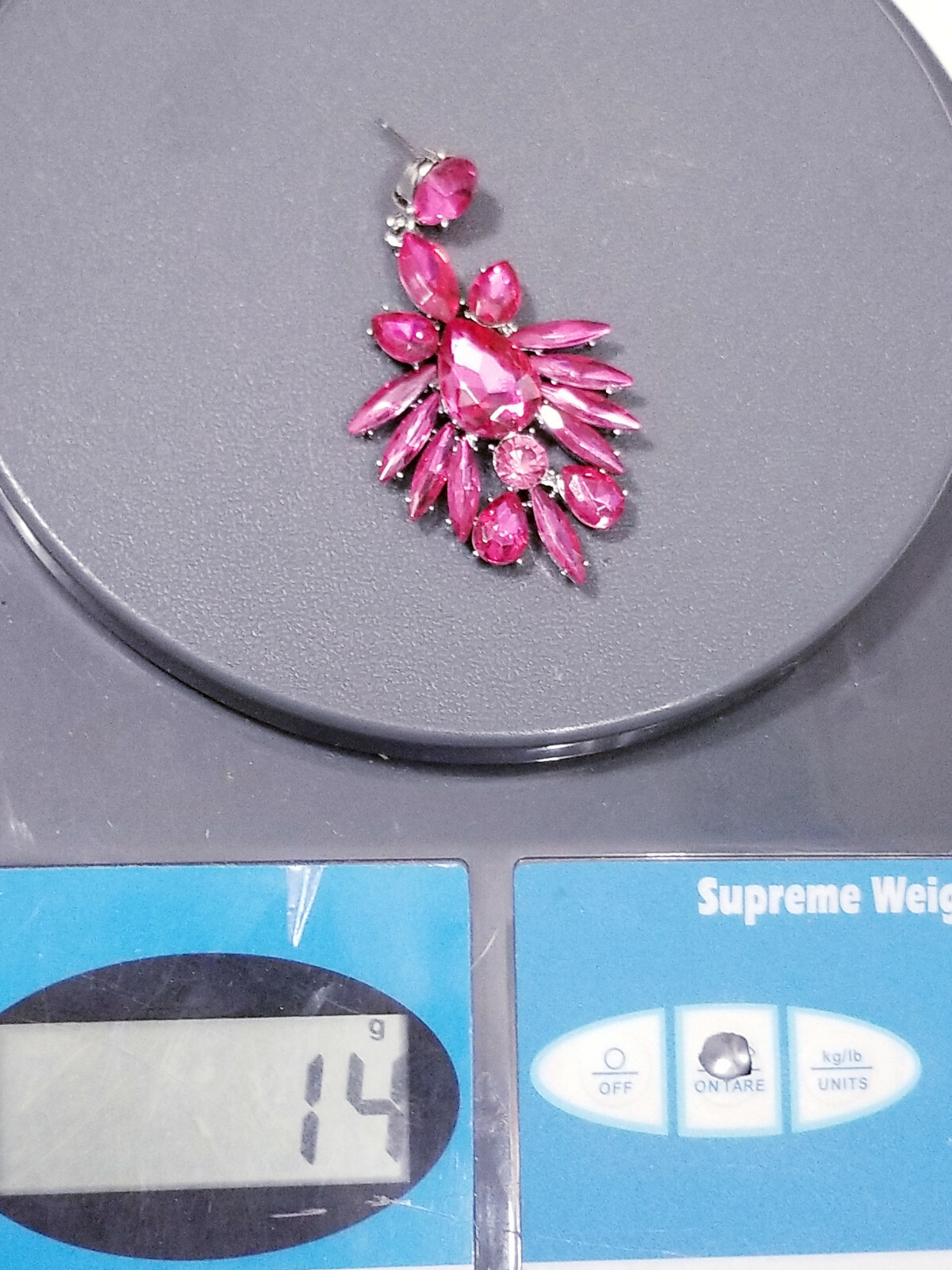 Clear Chandelier Drop Earrings Rhinestone Crystal 2.8 in