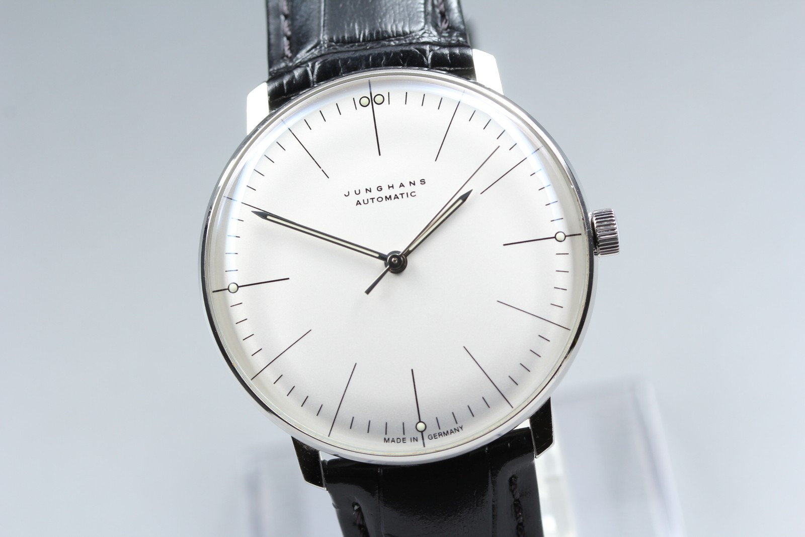 [Box] JUNGHANS Max Bill Automatic 27/3501.04 Plexiglass 38mm Germany Made Watch