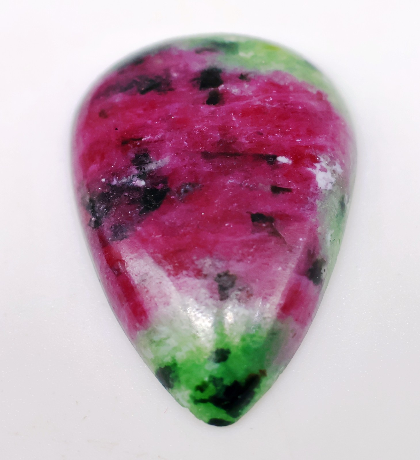 26 Ct 5X18X26 mm Natural Sapphire Ruby Zoisite Pear Cabochon Gemstone KU-434