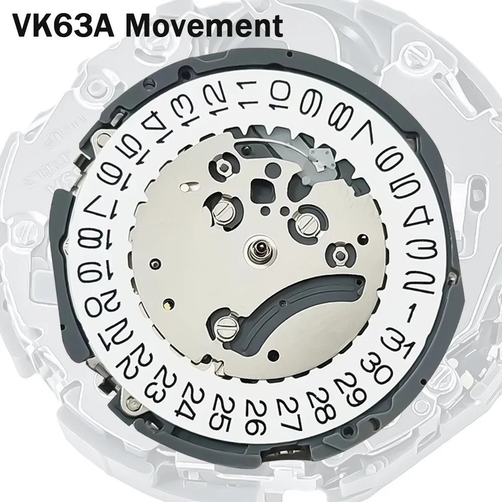 Japan VK63A Chronograph Quartz Movement with Battery VK63 VK61A VK67A Genuine